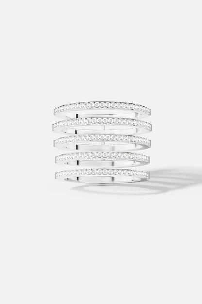 croisette - Linear Pavé Ring