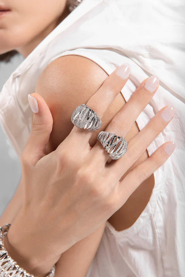 hiver - Statement Enlacé Ring