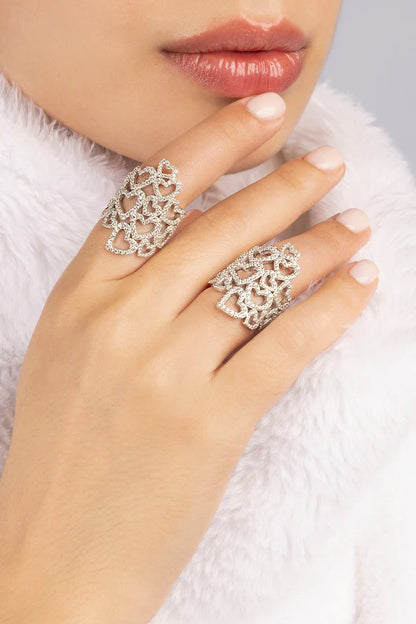 hiver - Statement Heart Ring