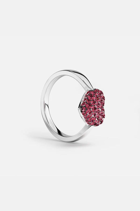 hiver - Fuchsia Heart Ring