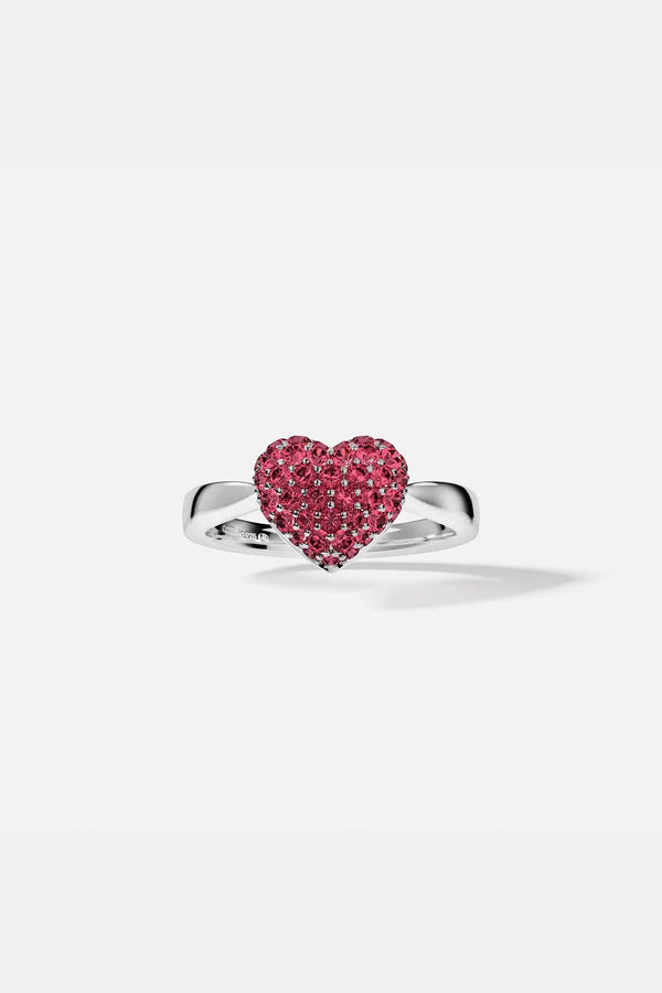 hiver - Fuchsia Heart Ring