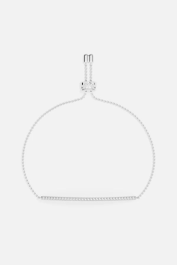 croisette - Adjustable Bracelet with Paved Line