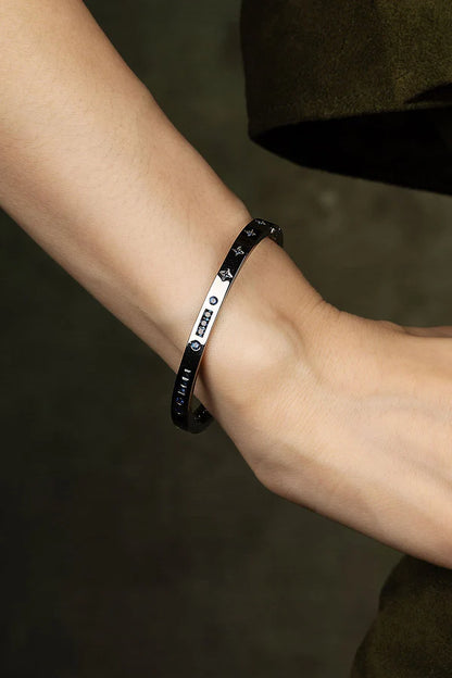 morse code - Blue Bonheur Morse Code Bangle