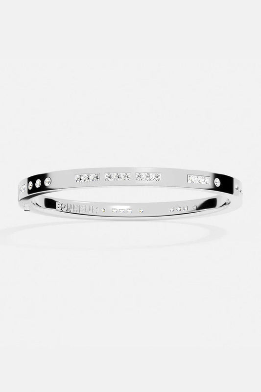 morse code - BONHEUR Morse Code Bangle