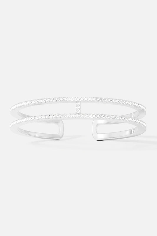 croisette - Double Line Pavé Cuff