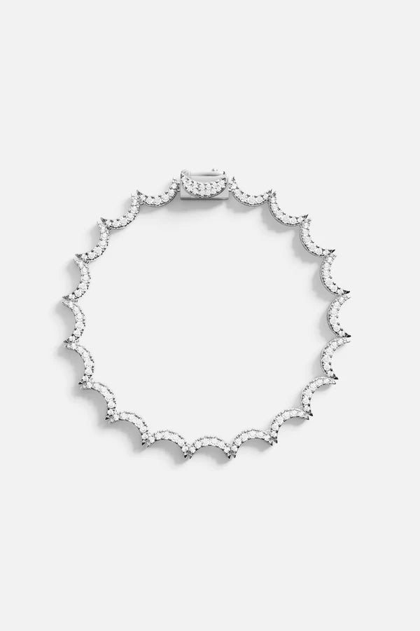 UP AND DOWN - Wavy Silver Bracelet