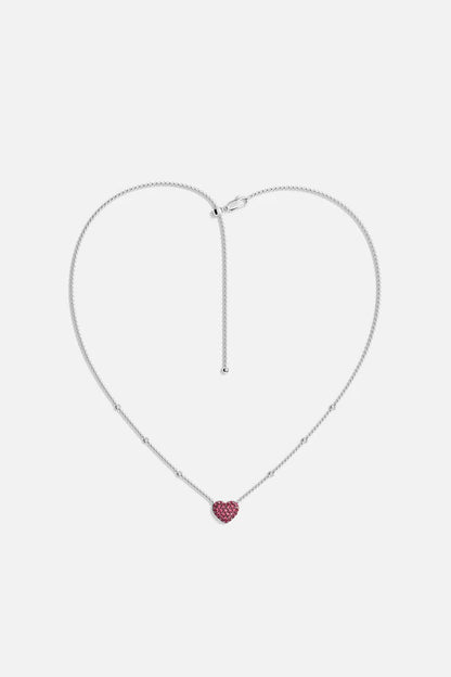 hiver - Fuchsia Heart Adjustable Necklace