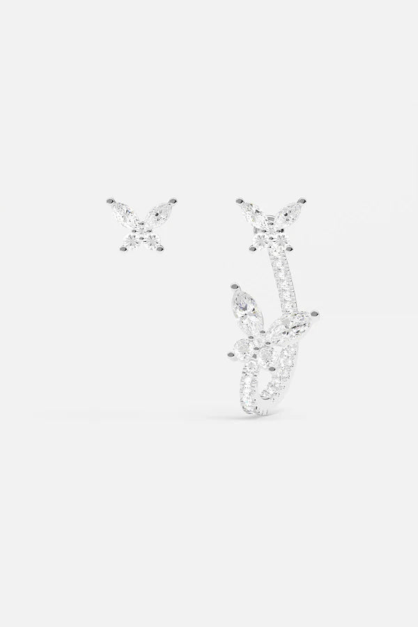 festival - Asymmetric Butterfly Earrings
