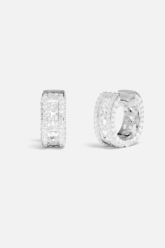 yacht club - Mini Pavé Hoop Earrings