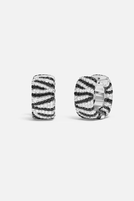 festival - Zebra Hoop Earrings