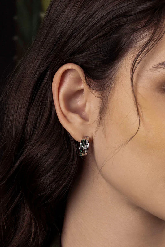 morse code  - Intertwined Toi Moi Morse Code Earrings