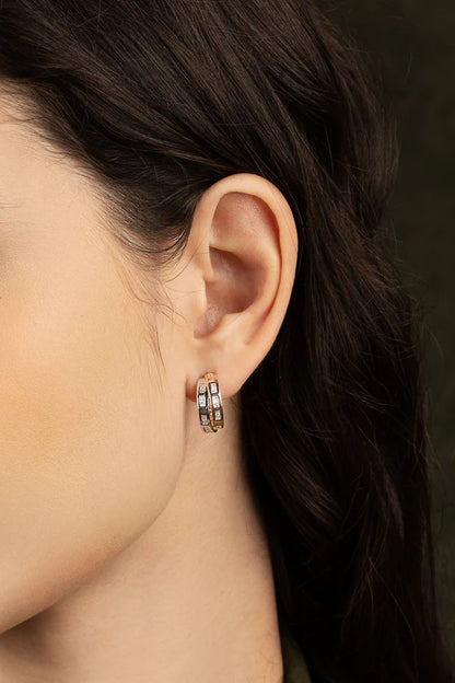 morse code  -Intertwined TOI MOI Morse Code Earrings