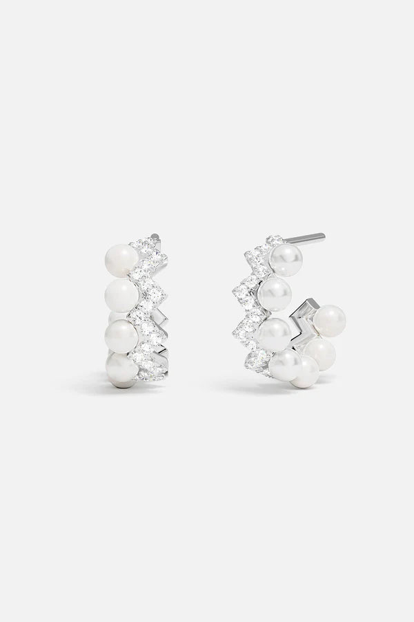 UP AND DOWN - Up and Down Earrings with Pearls