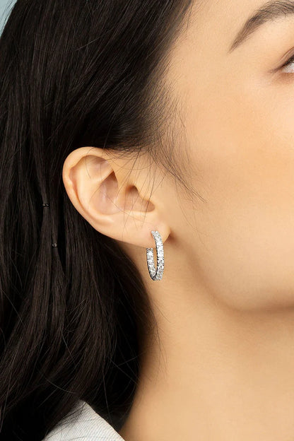 festival - Pavé Hoop Earrings