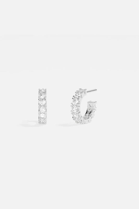 festival - Pavé Huggie Earrings