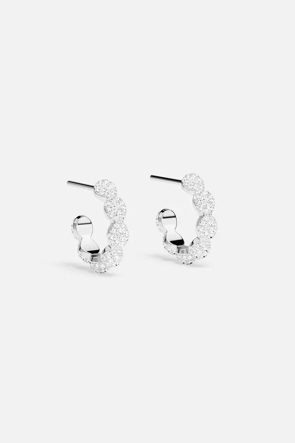 hiver - Flocons de Neige Hoop Earrings