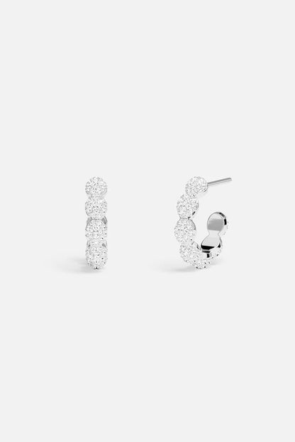hiver - Flocons de Neige Hoop Earrings