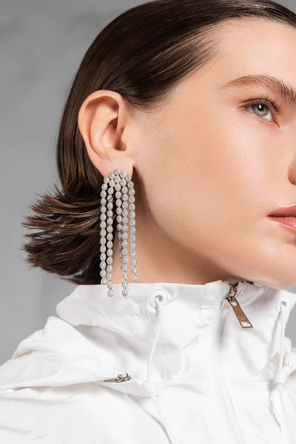 hiver - Flocons de Neige Cascade Earrings