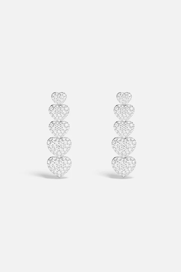 hiver - Heart Drop Earrings