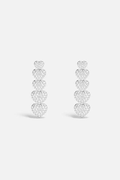 hiver - Heart Drop Earrings