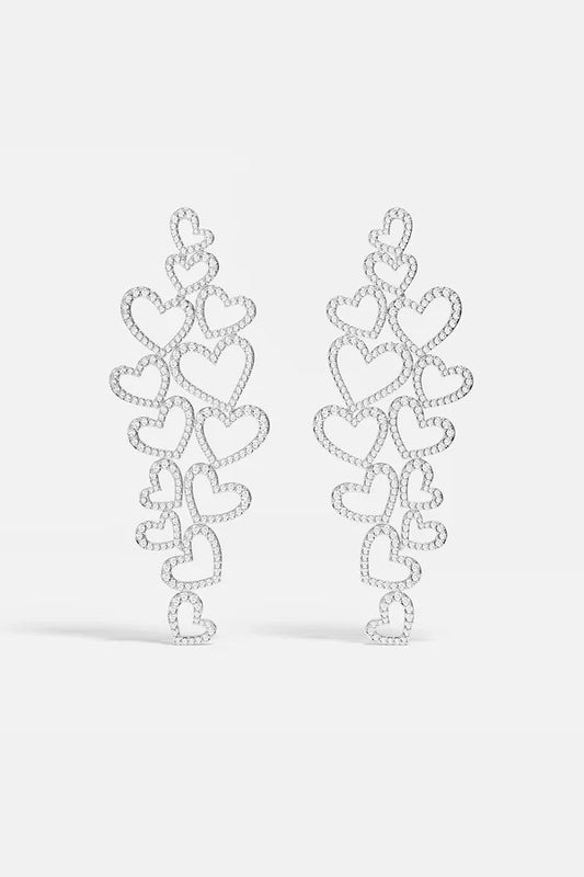 hiver - Statement Heart Earrings