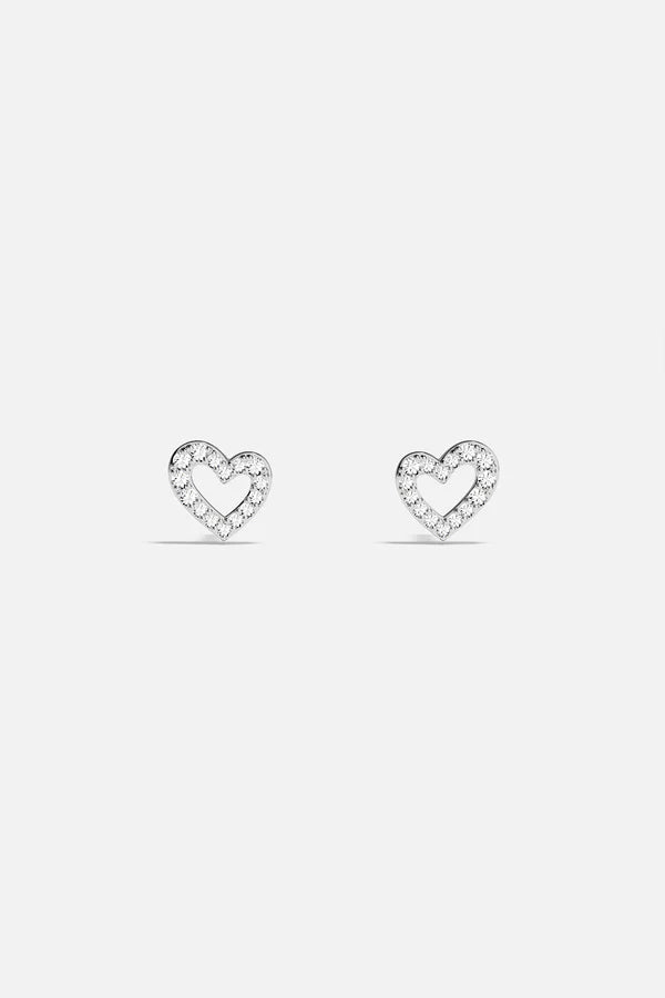 hiver - Heart Stud Earrings