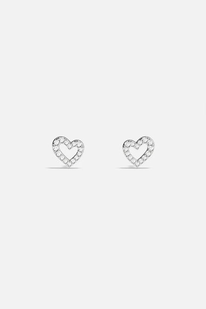 hiver - Heart Stud Earrings