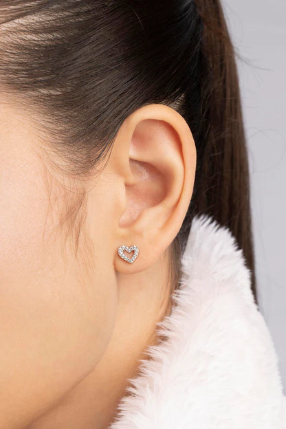 hiver - Heart Stud Earrings