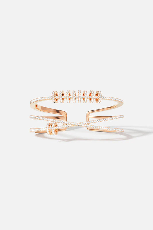 croisette - Triple cuff with sliding rings