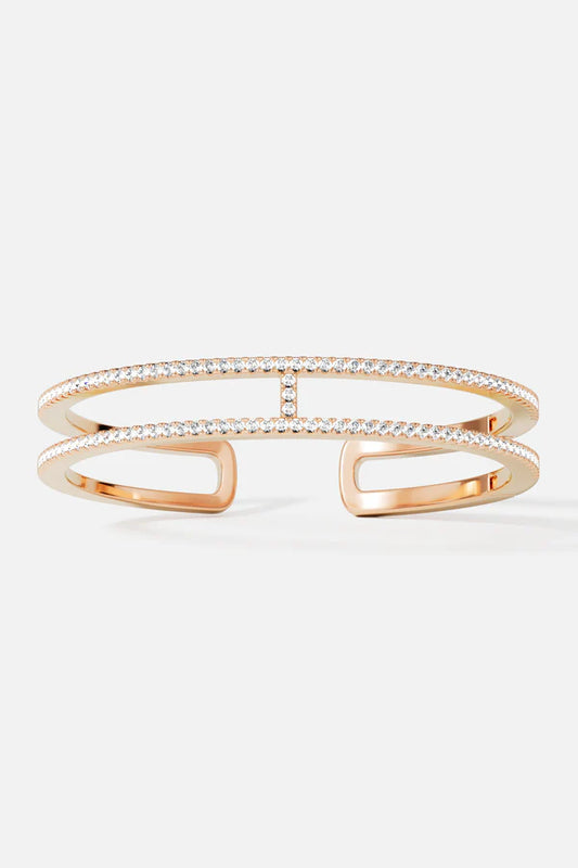 croisette - Double Line Pavé Cuff