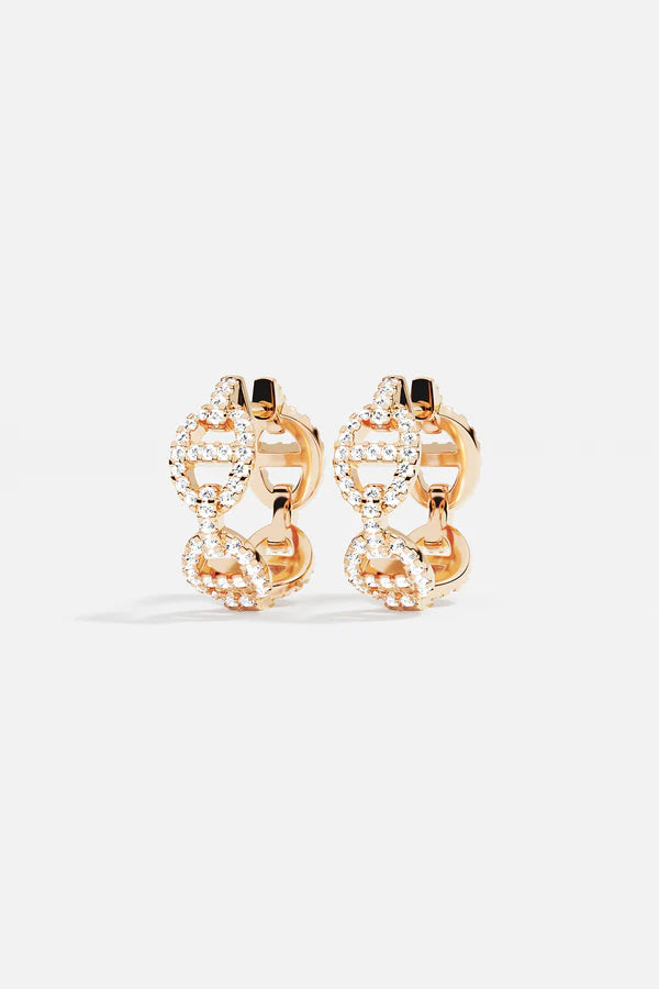 yacht club -  Maille Marine Hoop Earrings