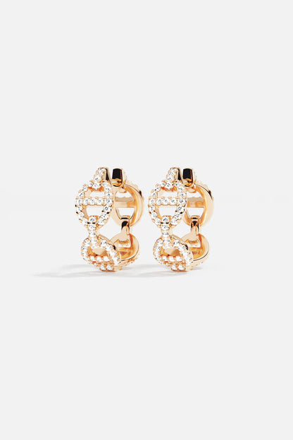 yacht club -  Maille Marine Hoop Earrings