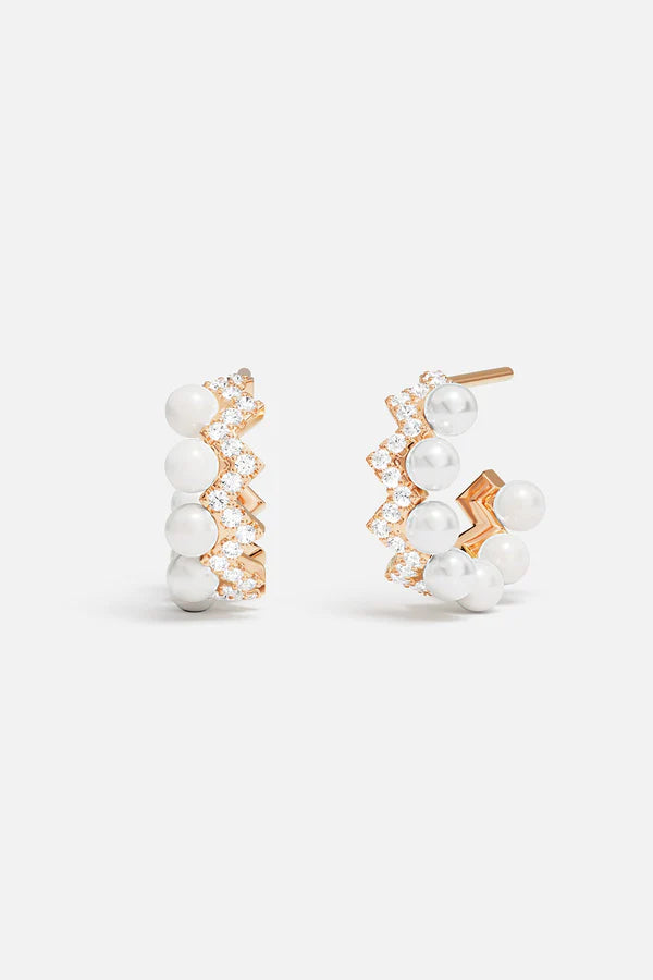 UP AND DOWN - Up and Down Earrings with Pearls
