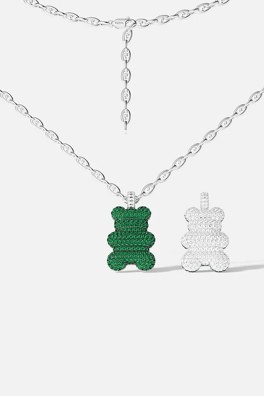 YUMMY - XL Mint Yummy Bear Chain Necklace