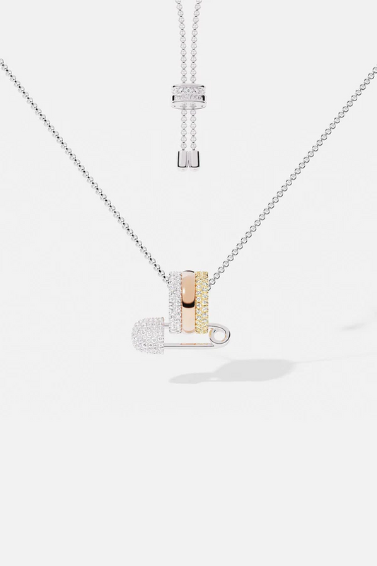 MORSE CODE - Safety Pin Adjustable Necklace