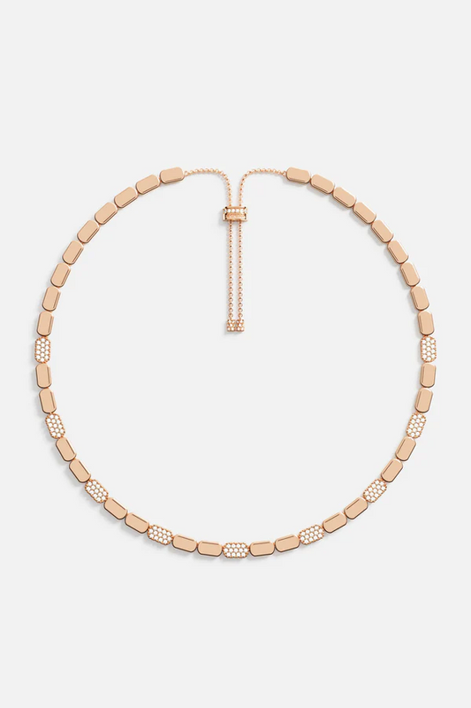 YACHT CLUB - Dainty Rose Gold Adjustable Necklace