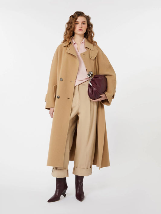CADINE - Double-sided wool trench coat