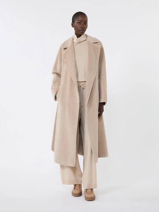 TEMPERA - Long wool and alpaca coat