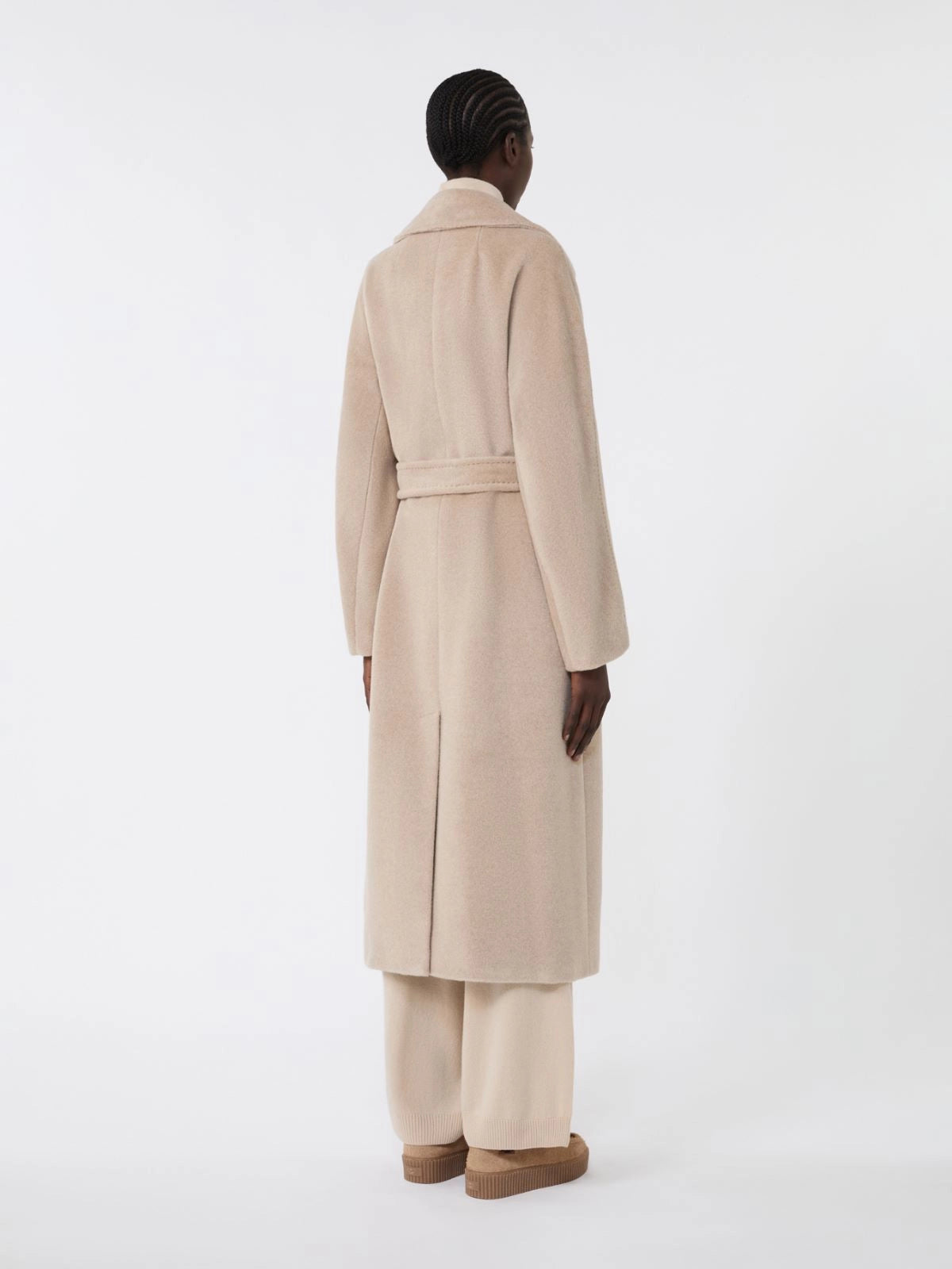 TEMPERA - Long wool and alpaca coat