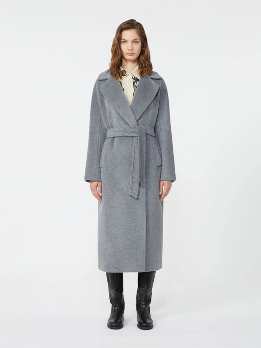TEMPERA - Long wool and alpaca coat