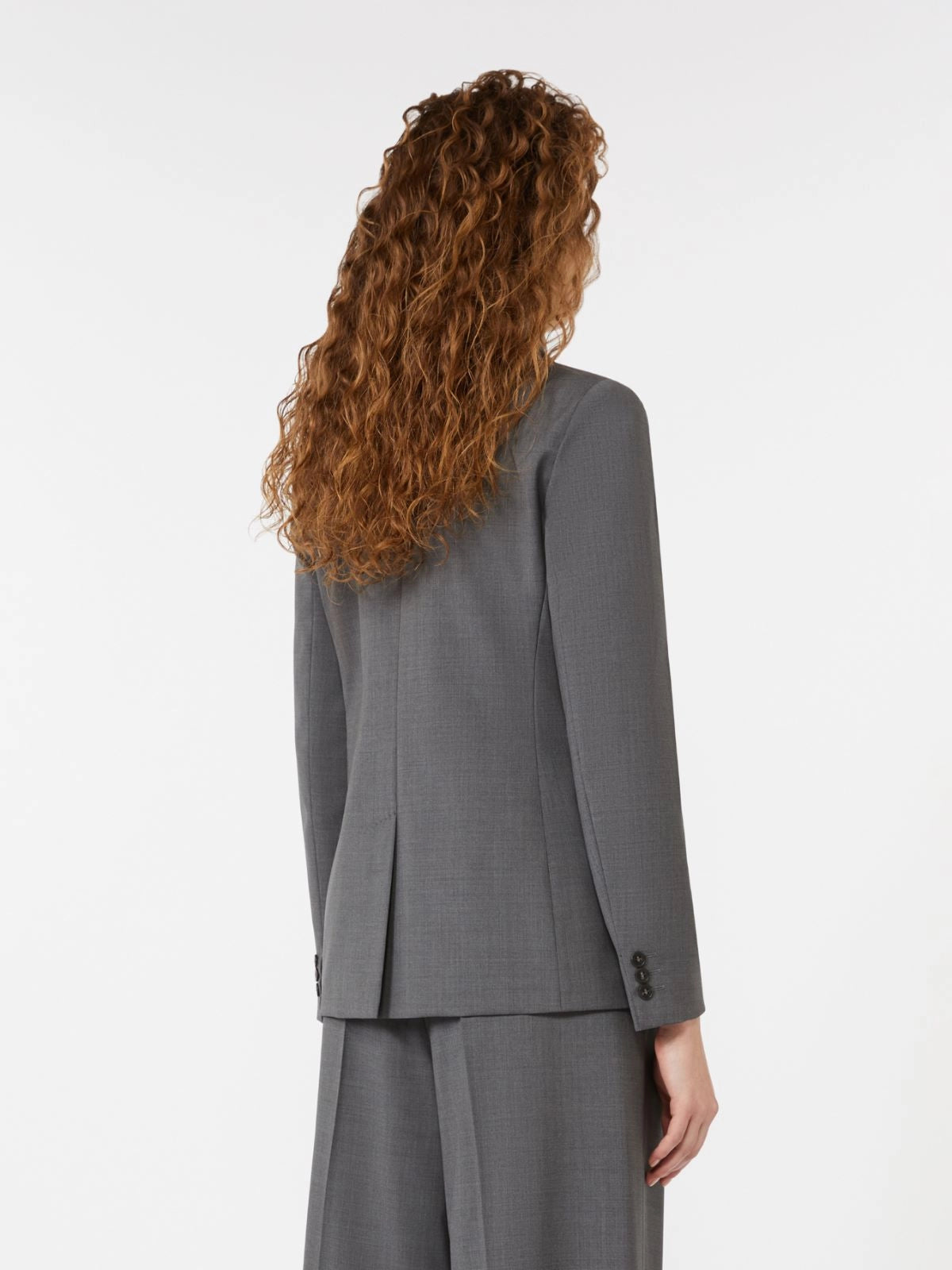 ORNATI - Double-breasted blazer in wool canvas