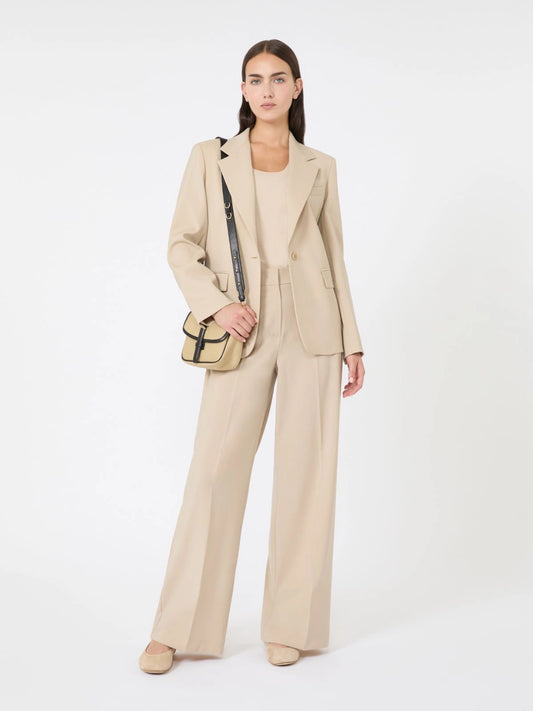 LAMINE - Natural stretch wool blazer