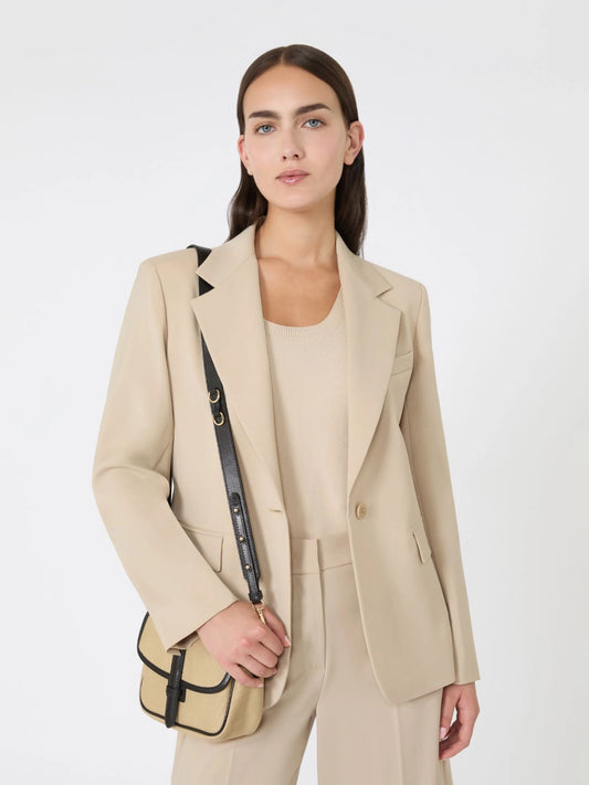 LAMINE - Natural stretch wool blazer