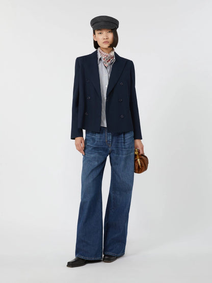 TAPPETO - Double-breasted gabardine jacket