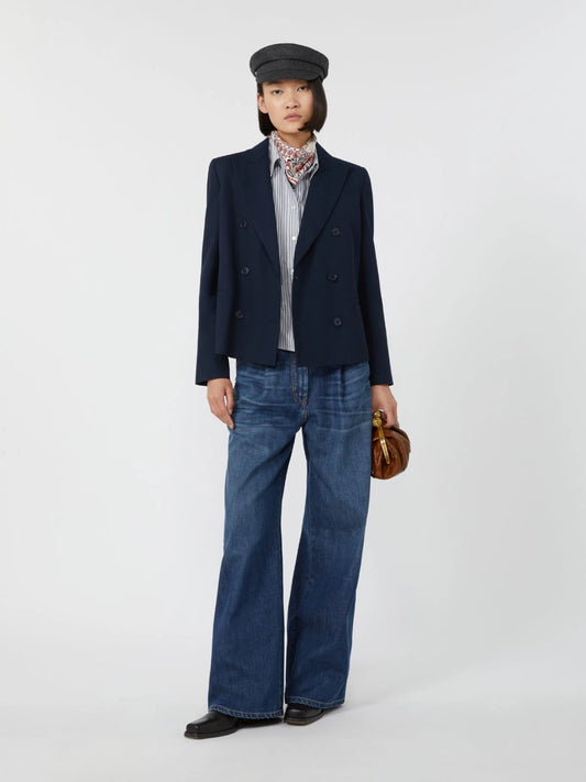 TAPPETO - Double-breasted gabardine jacket
