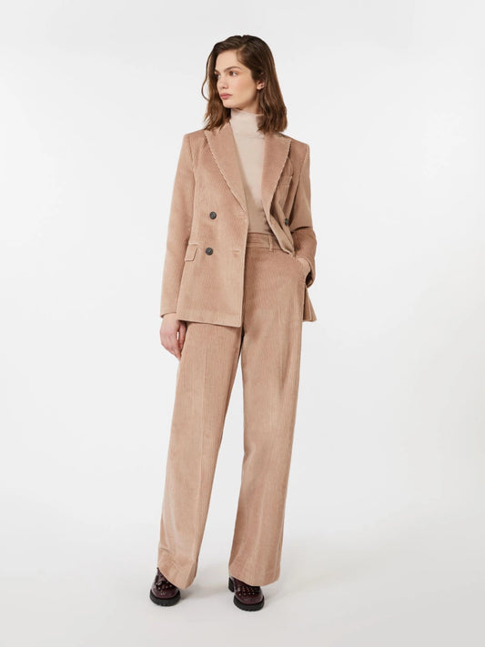 KATANGA - Double-breasted velvet blazer