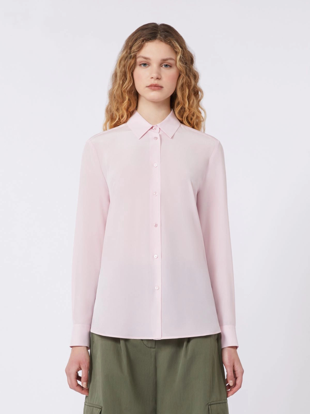 WKDCURVONE - Silk crepe de chine shirt