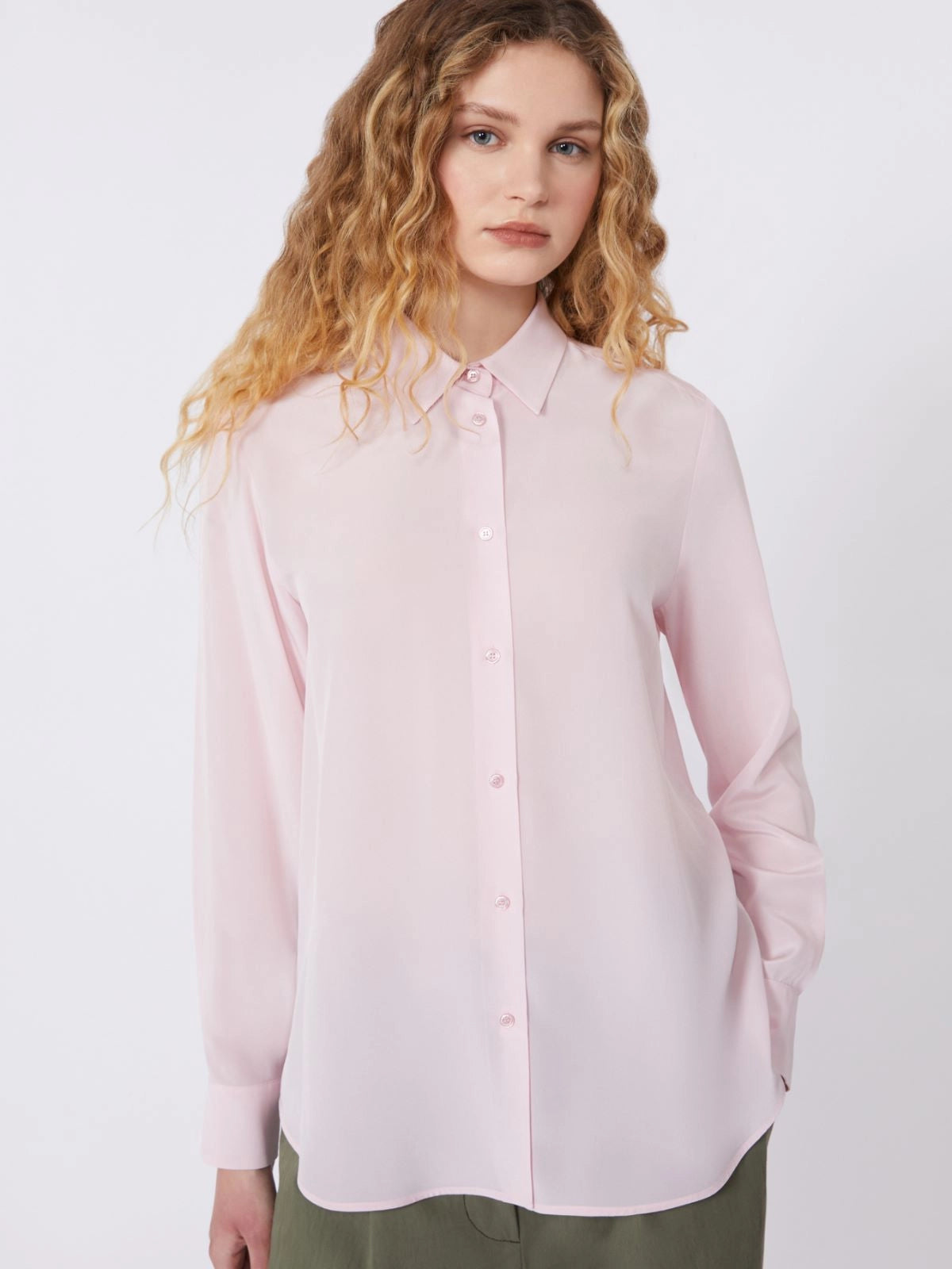 WKDCURVONE - Silk crepe de chine shirt