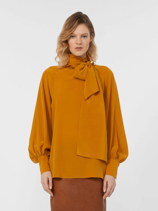 GUIDO - Silk crepe de chine shirt