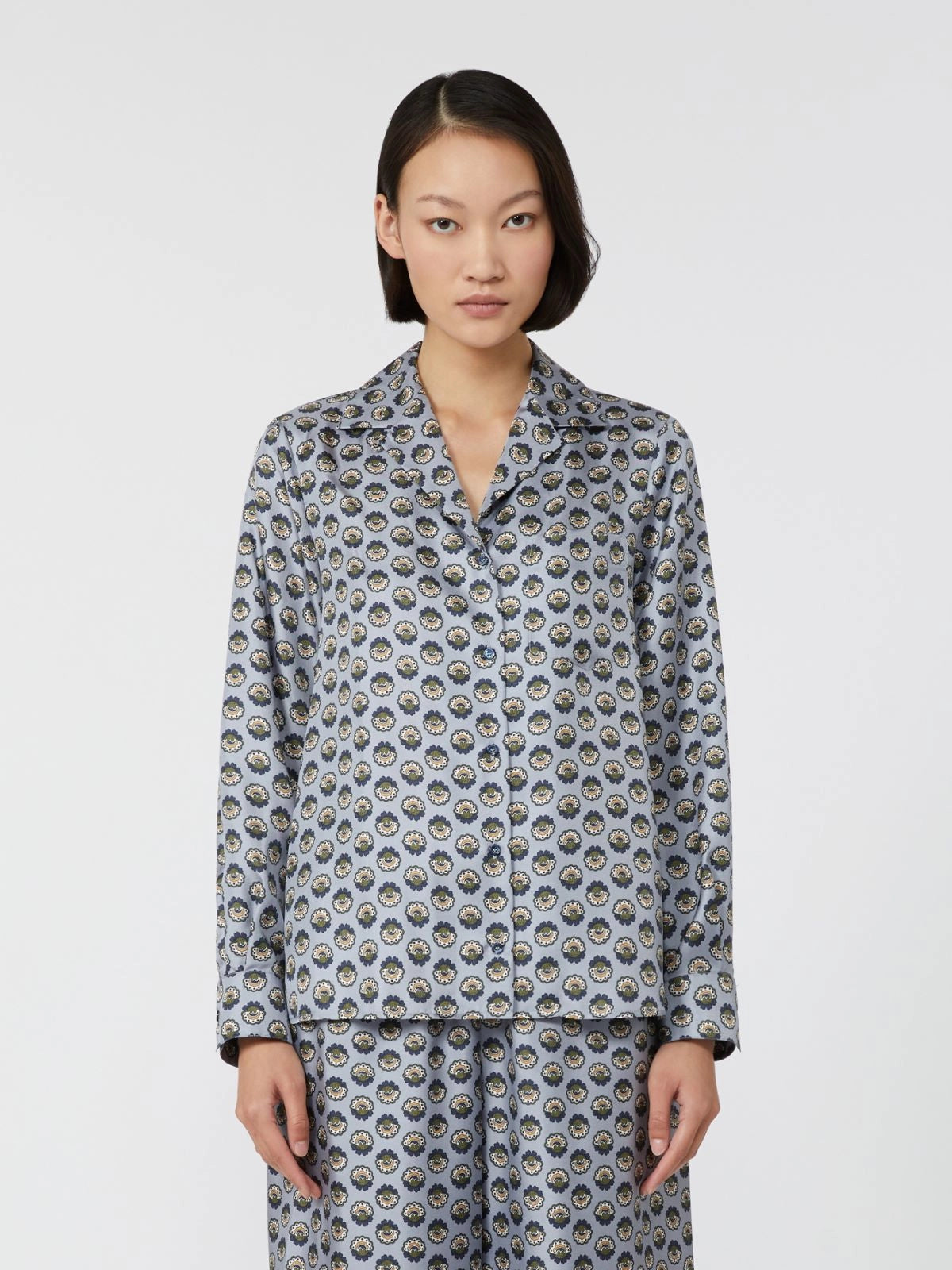 ONCIA - Printed silk shirt